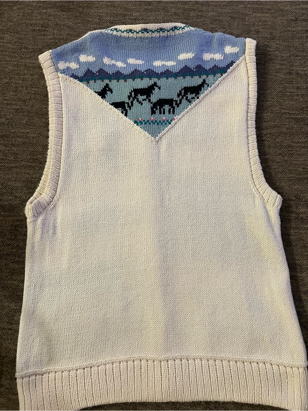 Blueberry Woolens 100% Cotton Novelty Vest - Picture 3 of 5